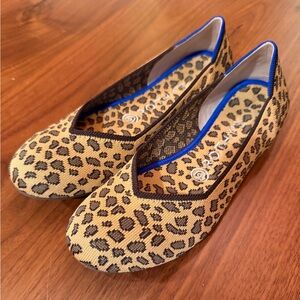 ROTHY'S Leopard Print Ballet Flats Sz 7.5